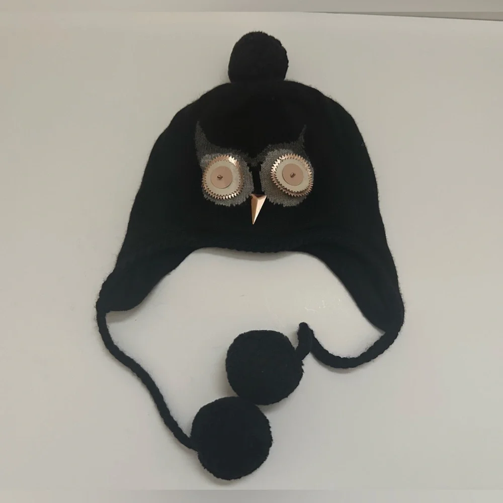 New Kate Spade Classic Owl Hat/Beanie